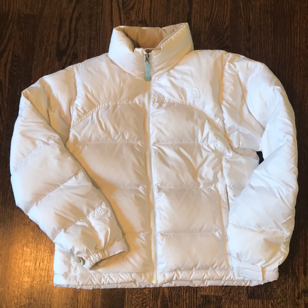 Women’s White North Face Down Coat
